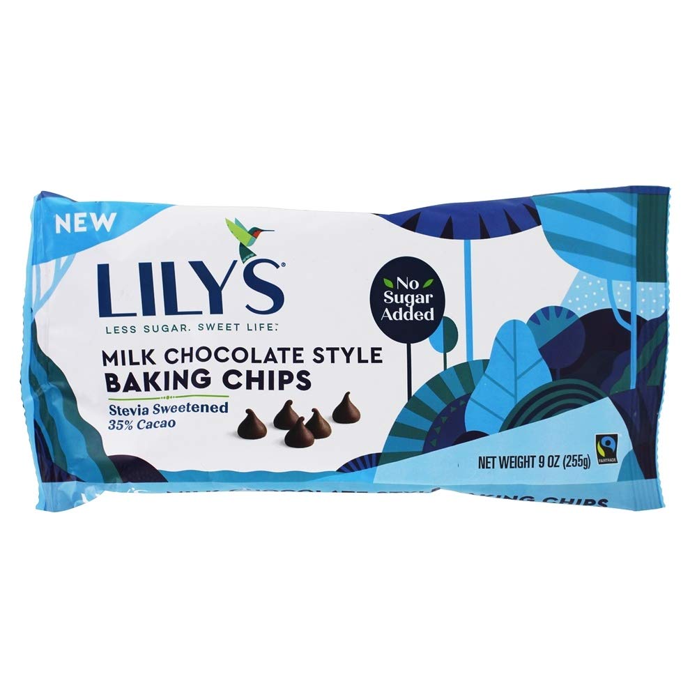 Lily's - Stevia Sweetened Baking Chips 35% Cacao Milk Chocolate - 9 Oz