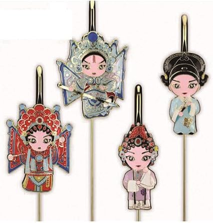 Amazon トンボシ しおり 中国スタイル 北京オペラ フェイスブック しおり 金属 クリエイティブギフト 北京 専門工芸 中国スタイル スペシャルギフト 友達 Mu Guiying Yang Zongbao Liu Mengmei Du Li しおり 文房具 オフィス用品