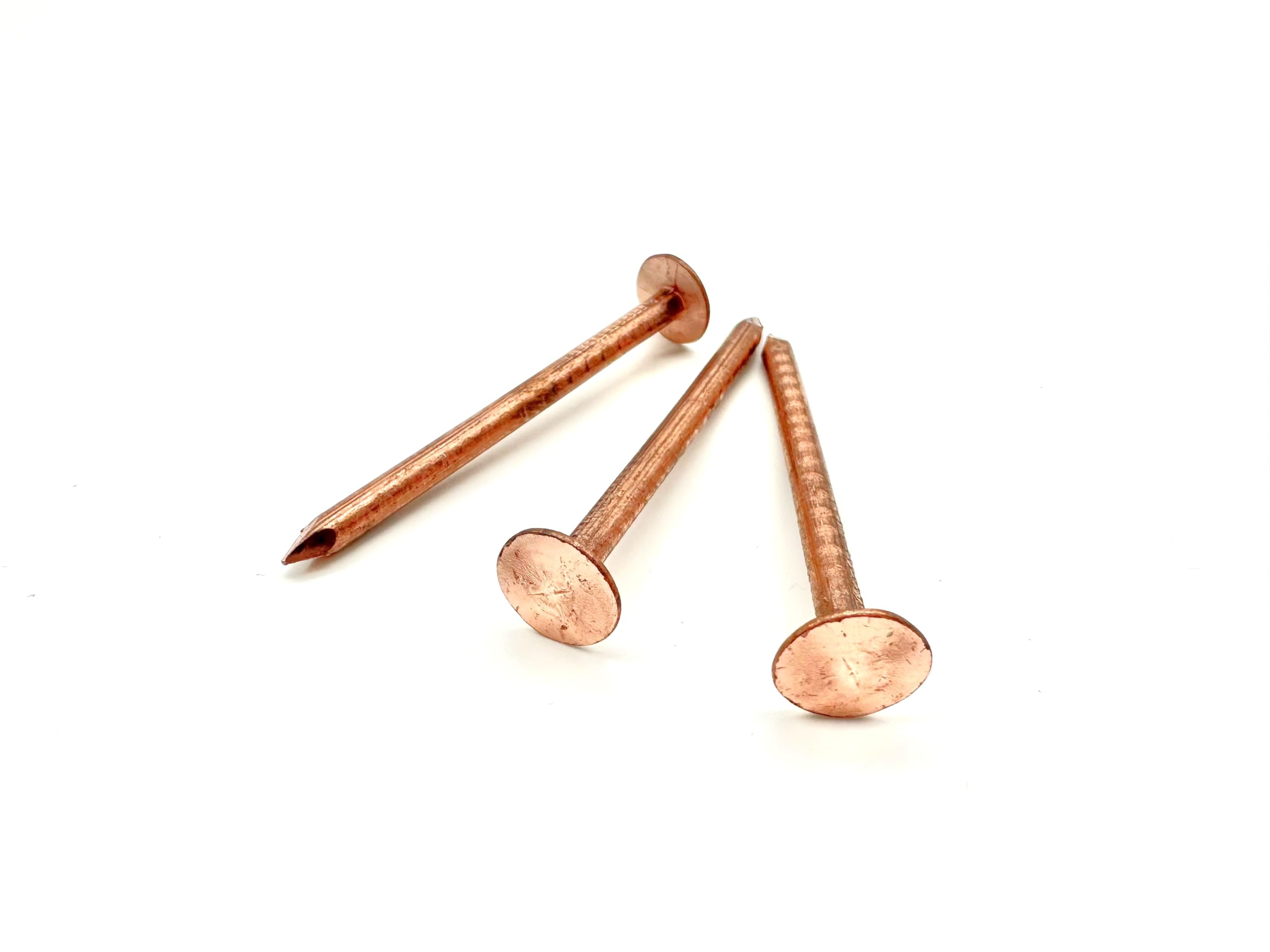 20 PCS Copper Clout Nails Roofing Slate Felt Nail, Tree Stump Killers, 30mm, 38mm, 50mm… (50mm x 3.35mm)