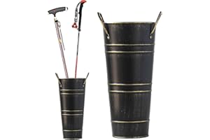 HONDONY Metal Umbrella Stand Rack, Metal Umbrella Holder for Entryway, Free Standing Canes Walking Sticks Storage Holders Metal Floor Vase for Home Office