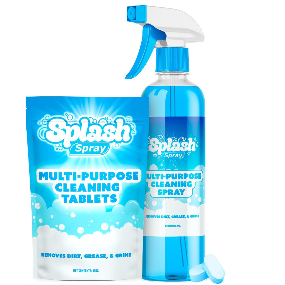 Photo 1 of Generic Splash Spray Multi-Purpose Cleaning Tablets - 5x Cleaning Tablets and Bottle Spray - Mix with Warm Water