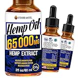 Hemp Oil Drops 65 000 MG - Effective Pain Reliever - Anti-Stress - Made in USA