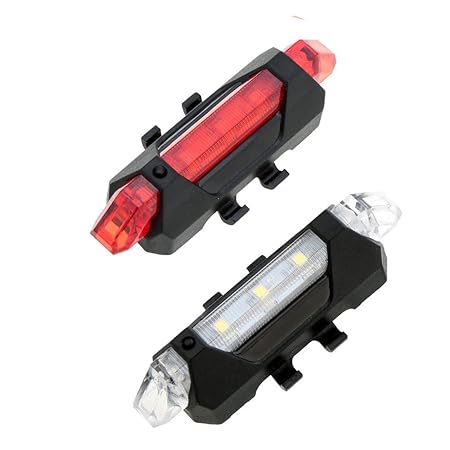 Generic 007 Bicycle LED USB Rechargeable Head Light and Tail Light