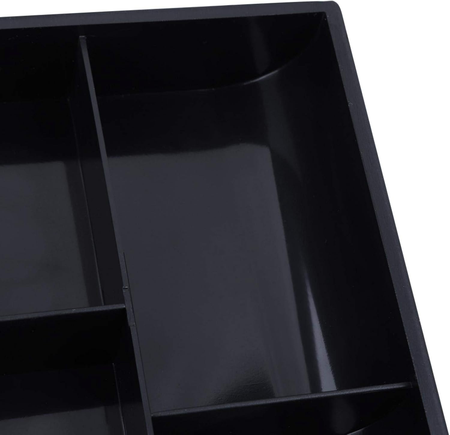 Viccilley Cash Register Insert Tray - Cash Drawer Register Insert Tray Replacement 4 Bills 3 Coins Money Storage Box(Black): Home & Kitchen