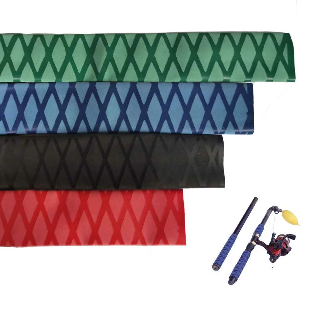 Aventik X-Tube Heat Shrink Wrap Tubing for Fishing Rod Grips with Non Slip Waterproof and Insulation 40 Inch Lengths Durable(Blue-40mm)
