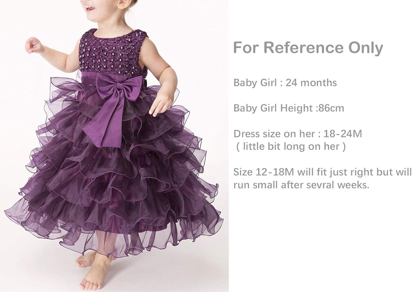 Baby Girl Dresses Ruffle Lace Pageant Party Wedding Flower Girl Dress: Clothing