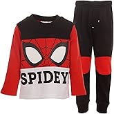 Marvel Spider-Man Fleece Sweatshirt and Pants Outfit Set Toddler to Big Kid Sizes (2T - 14-16)