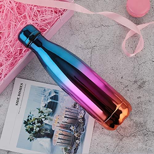 Kookea style Electroplating Gradient Coke Bottle Thermos Portable Sports Cup Double Vacuum 304 Stainless Steel Outdoor Water Cup