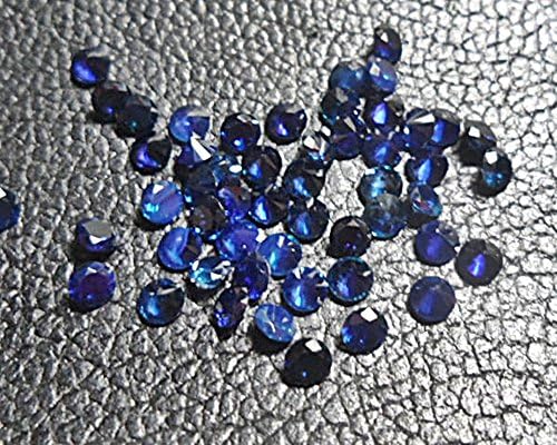 Sap-f#002 Splendidly Rich Blue Sapphire Gemstones .25 Ct.(qty=12) 1.5*1 Mm Round Cut Lovely &amp; Sweetly