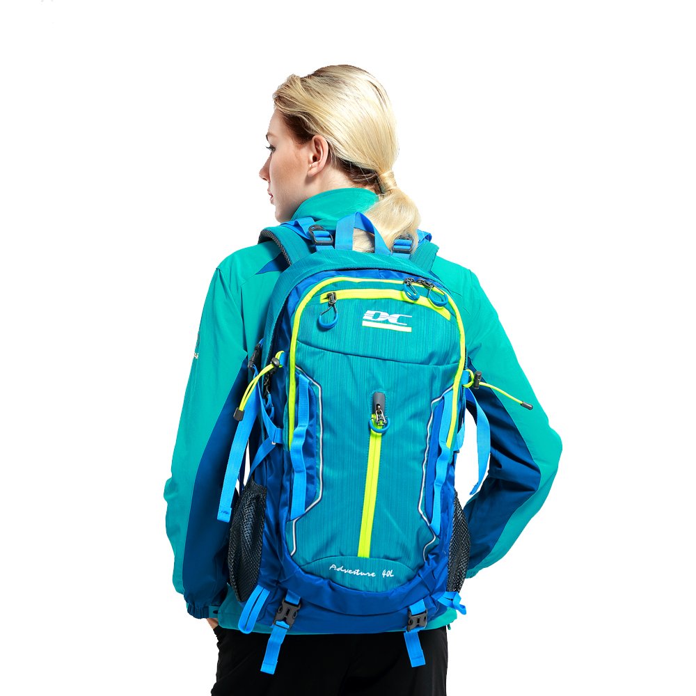 Outdoor Ultralight Waterproof Sport Backpack - Diamond Candy Trekking Rucksack with Rain Cover for Mountaineering Hiking Camping Travel Multi-functional Daypack