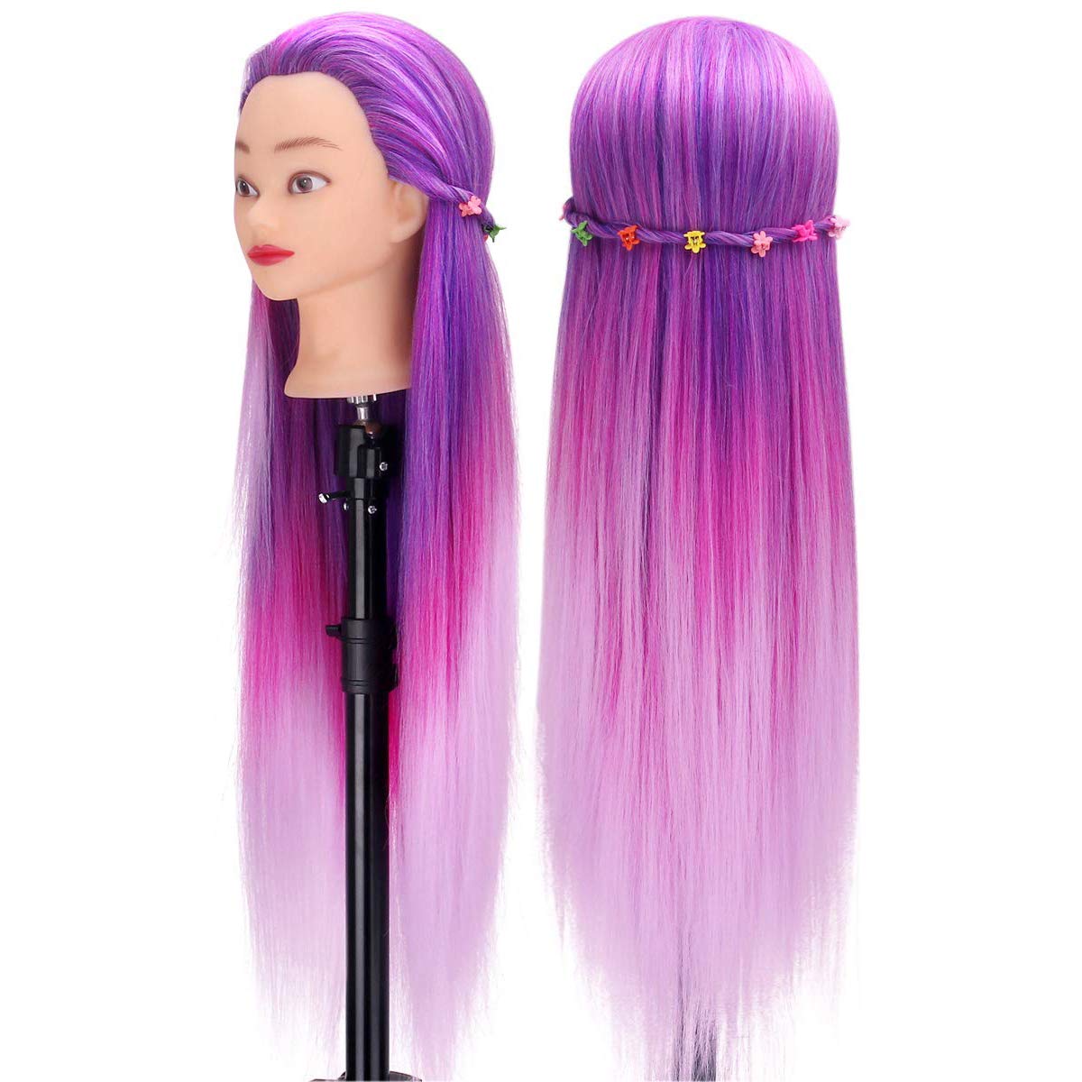 rainbow hair mannequin