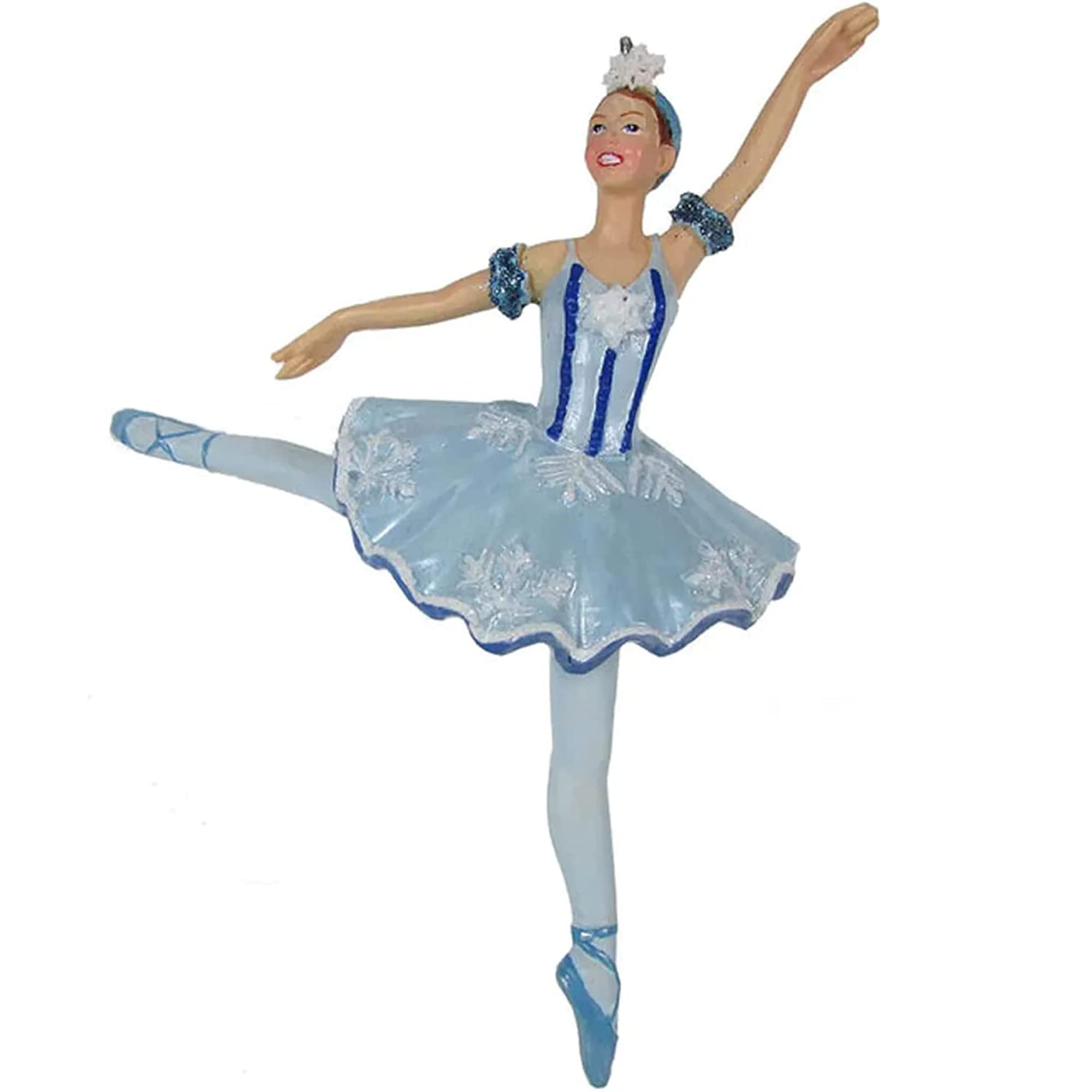 Photo 1 of ***MAJOR DAMAGE*** Nutcracker Ballet Gifts, Ballerina Christmas Tree Ornaments, Resin Nutcracker Ballet Decorations, Xmas Baubles for Holiday Home Decor, Queen Snowflake, 4 Inches
