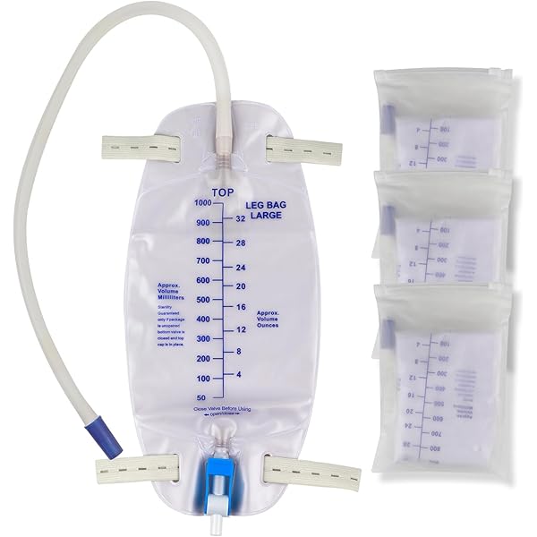 Amazon.com: 154002 Drainage Bag with Anti-Reflux Chamber, 2000mL