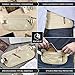 VENTURE 4TH Travel Money Belt - Slim Passport Holder RFID Blocking Travel Pouch to Protect Cash, Credit Cards and Travel Documents (Beige)