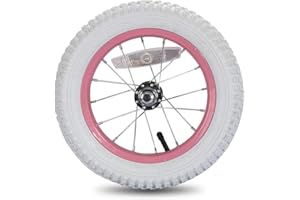 DR BIKE JOYSTAR 12 14 16 18 20 Inch Kids Bike Front Wheels Replacement Bicycle Wheels with 12-20 Inch Solid Air Rubber Tire & Inner Tube Don't Fit Huffy Bike Black & White