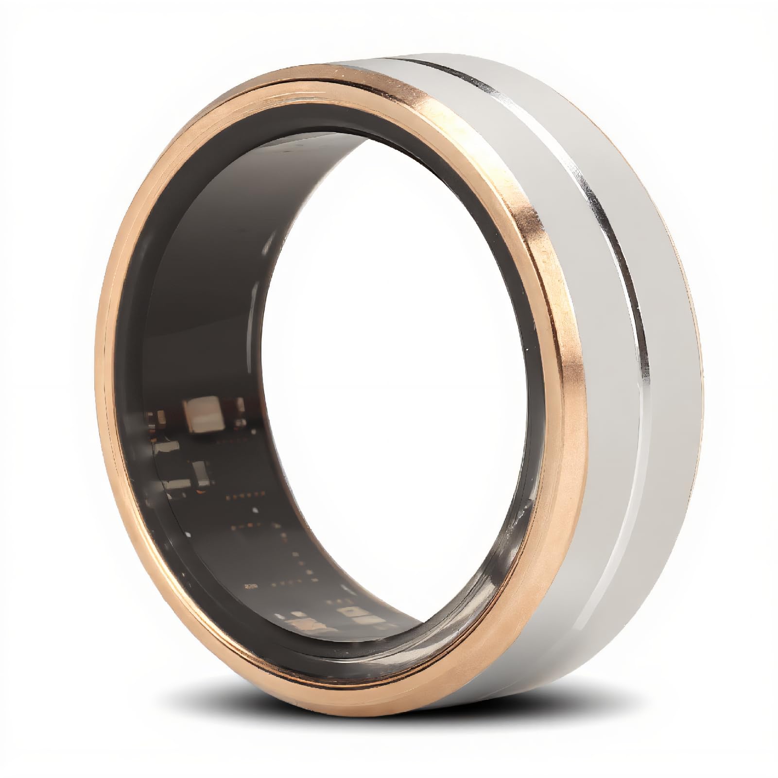 Smart Rings for Men & Women, Fitness Tracker Waterproof Health Tracker Ring for Blood Oxygen, Pressure, Pedometer, Heart Rate and Sleep Tracking, Compatible for IOS for