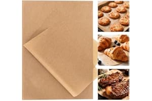100PCS Paper Baking Sheets, 13 x 9 In, Precut Non-Stick Parchment Sheets for Baking,Grilling,Air Fryer,Steaming