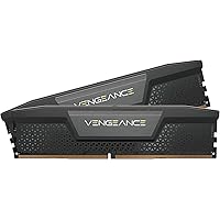CORSAIR Vengeance DDR5 RAM 32GB (2x16GB) 6000MHz CL36 Intel XMP iCUE Compatible Computer Memory - Black (CMK32GX5M2E6000C36)