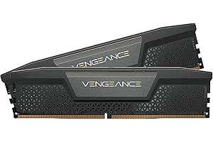 CORSAIR Vengeance DDR5 RAM 32GB (2x16GB) 6000MHz CL36 Intel XMP iCUE Compatible Computer Memory - Black (CMK32GX5M2E6000C36)