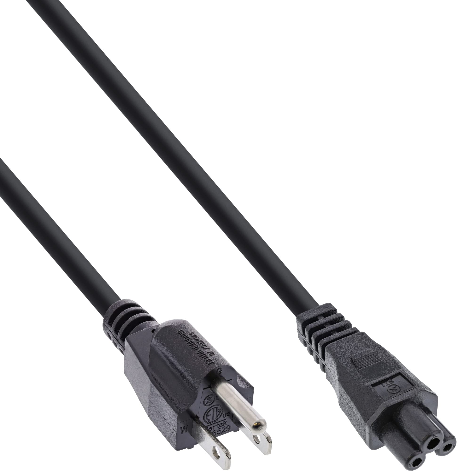 InLine Laptop Power Cable US/3-Pin Socket 2 m