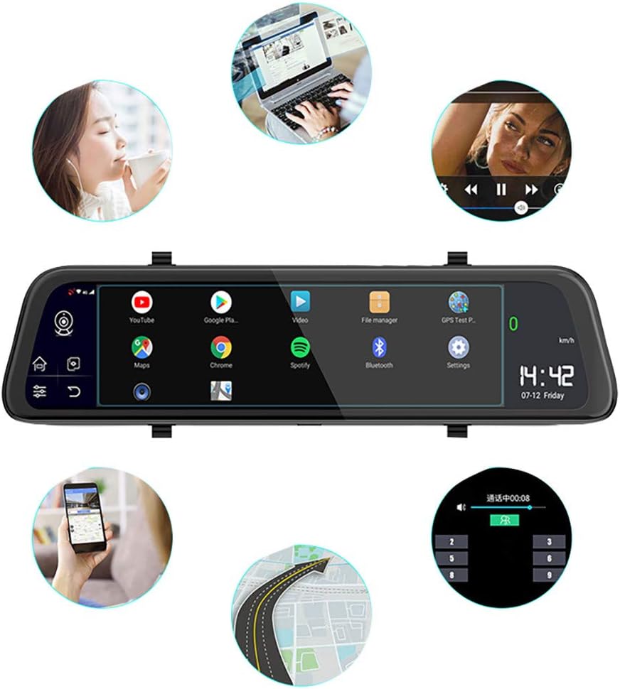 BOOMdan Dash Cam Built-in GPS 1080P Full HD Dash Camera for Cars Recorder 11.66'' LCD 140° Wide Angle Mini in Car Camera with G-Sensor, Loop Recording, Motion Detection, 24H Parking Monitor and HDR