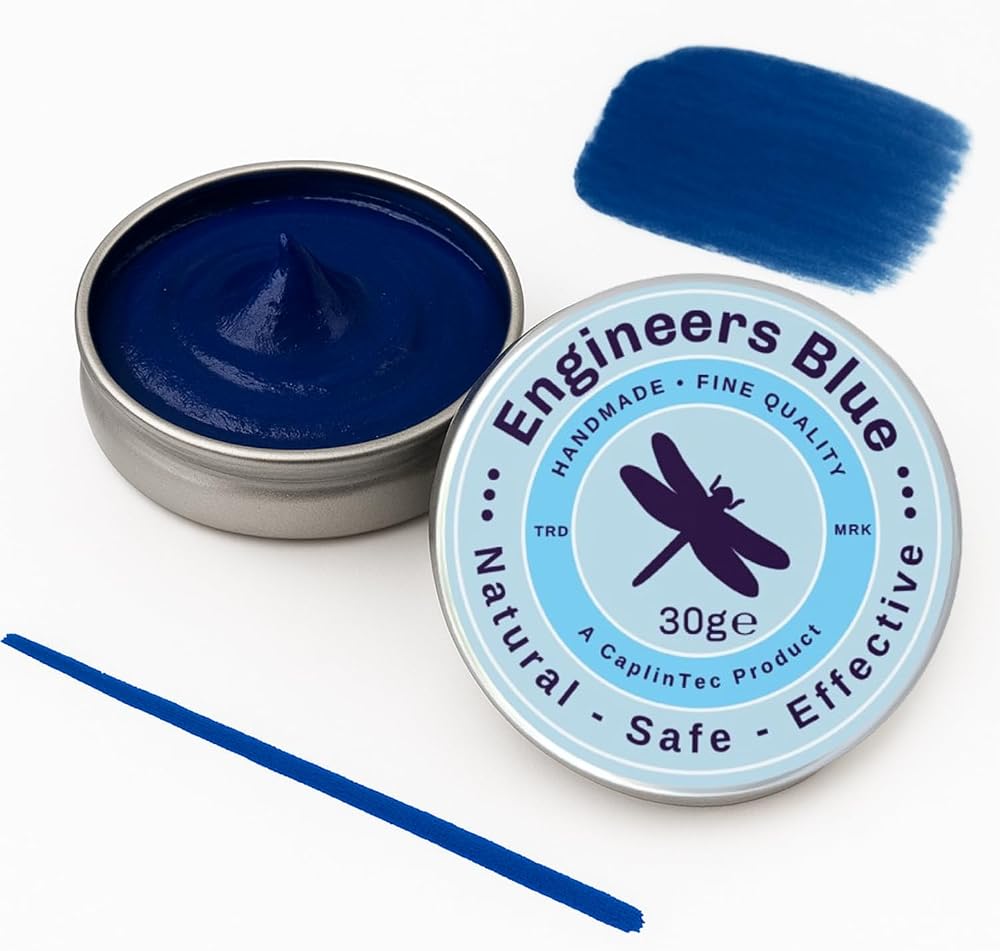 CaplinTec Engineer's Blue Paste Marker Ink 30g Toolmaking Precision Surface
