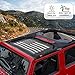 Voodonala US Flag Pattern Durable Mesh Sunshade Top Cover Provides UV Sun Protection for 2007-2018 Jeep Wrangler JK JKU-2 Door