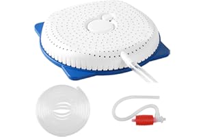 AQUAFLY Pool Cover Pump Siphon, Automatic Above Ground Pool Water Pump, White, Round, Plastic, Siphon Mechanism, Effortless Pool Drainage