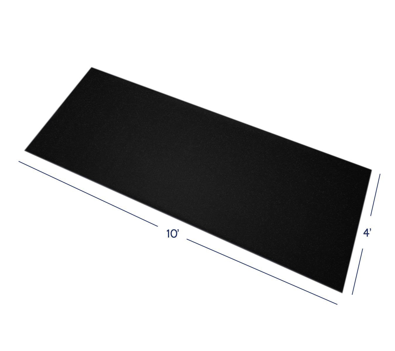 IncStores 1/4" Tough Rubber Roll (Black, 4' x 10') Excellent gym floor mats for medium/large