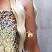 RAINBOW UNICORN set of 25 premium waterproof temporary colorful metallic gold jewelry foil Flash Tattoos – party favors