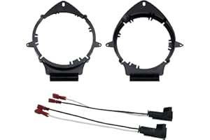 DKMUS 6.5"/6.75" Speaker Mounting Adapter for GMC Chevrolet Caddilac Pontiac Buick Hummer with Wiring Harness (1X Pair)
