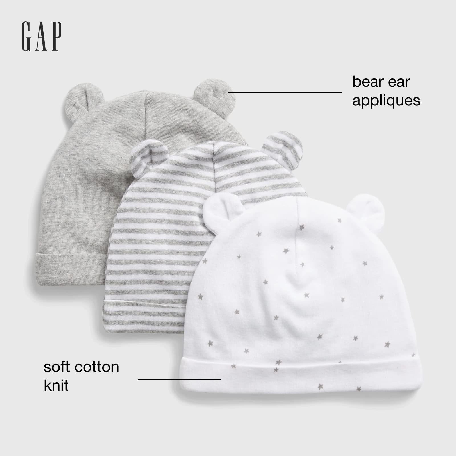 GAP Baby 3-Pack First Favourite Beanie Hat