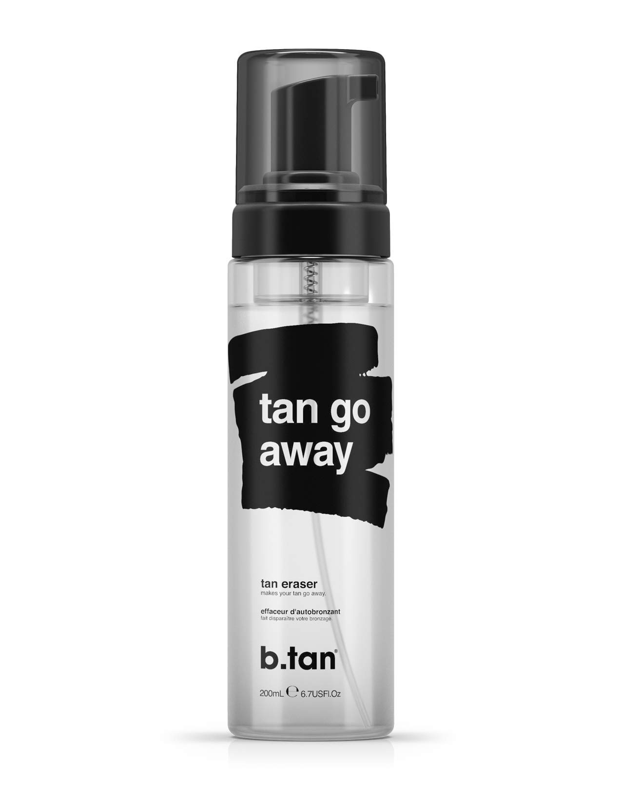 b.tan Self Tanner Remover | Tan Go Away - Best, Express Sunless Tanner Eraser Foam, Leaves Skin Prepped & Primed For Your Next Fake Tan, Vegan & Cruelty Free, Gentle Erase Formula, 200ml