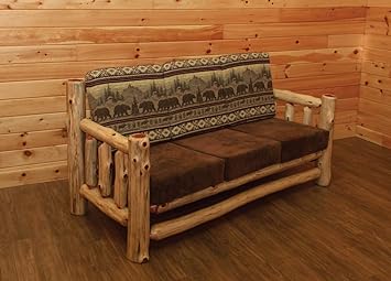 Amazon Com Red Cedar Log Santa Fe Couch Sold As Pictured