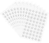 HYBSK 13mm Silver Foil Star Stickers Reward Charts Seals Labels 540 Pack view 3