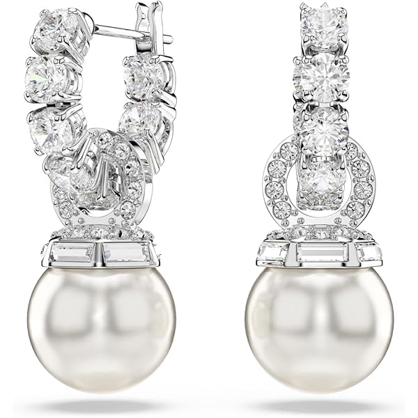 Amazon.com: Swarovski Womens Gabriella Pearl Pierced