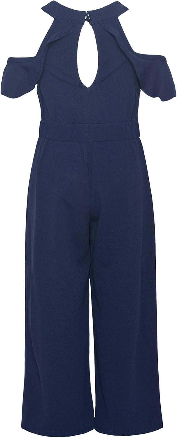 Girls navy blue jumpsuit Clearance