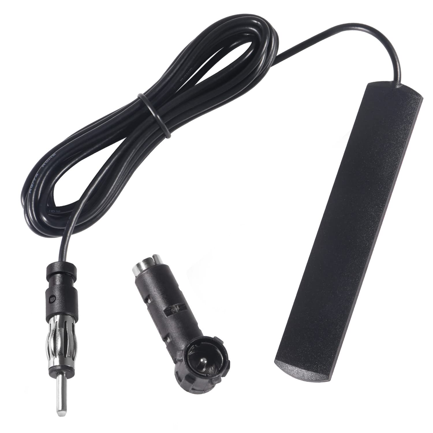 FM Car Radio Antenna Adapter 3m Cable Windshield Paste Antenna + DIN 41585 Female to ISO Adapter for Cars Trucks
