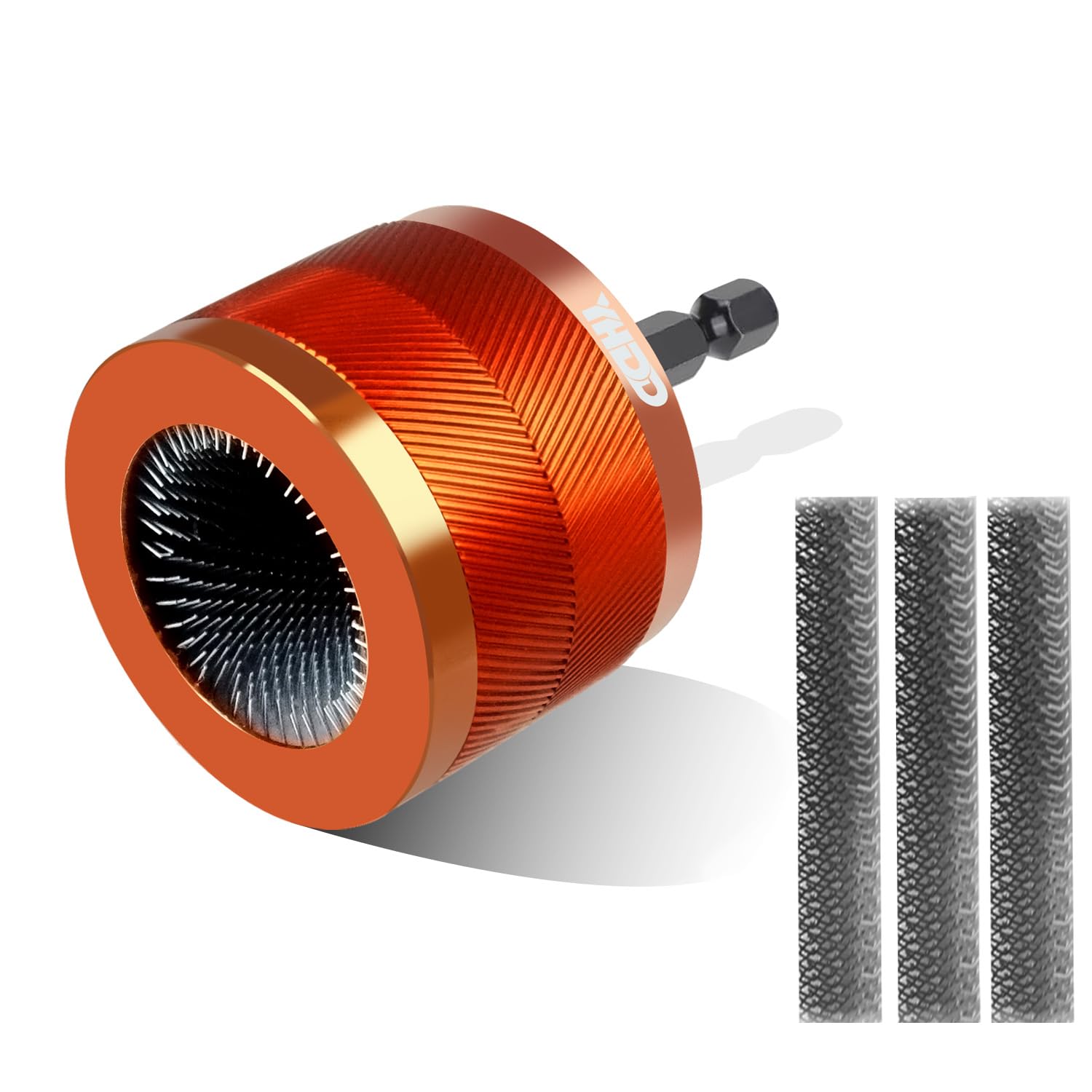 Photo 1 of 1" Metal Copper Pipe Cleaner Set with 1/4 Hex Shank, Replaceable Brush, Each Set Additional 3Pcs Replaceable Blades for Cleaning Rust, Stains, Paint on Copper Pipes and Various Metal Pipes