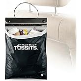 Tossits Hanging Car Trash &amp; Garbage Bags, Disposable, Black 21 Count