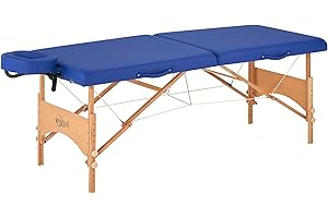 Master Zen-Touch Brady Lightweight Portable Massage Table Beauty Bed Tattoo Spa Salon Facial Lush Bed, Sky Blue, Wood 27''