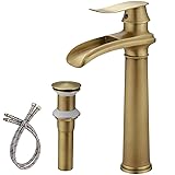 BWE Antique Brass Bathroom Vessel Sink Faucet