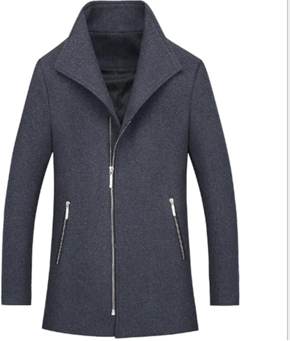 Amazon Kayaa メンズ コート ビジネス ジャケット ロング丈 トレンチ コート 中綿 防寒 アウター シンプル カジュアル 男性 紳士 コート ジャケット 通販