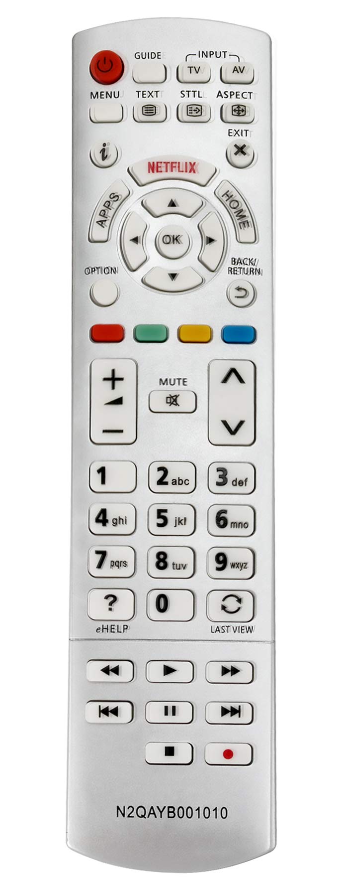 ALLIMITY N2QAYB001010 N2QAYB001011 Remote Control Replacement for Panasonic VIERA TV TX-32DSN608 TX-40CS610EW TX-40CSW524 TX-40DS630E TX-40DSX639 TX-40DXE720 TX-43CXW754 TX-49DSW504S TX-50CSN638