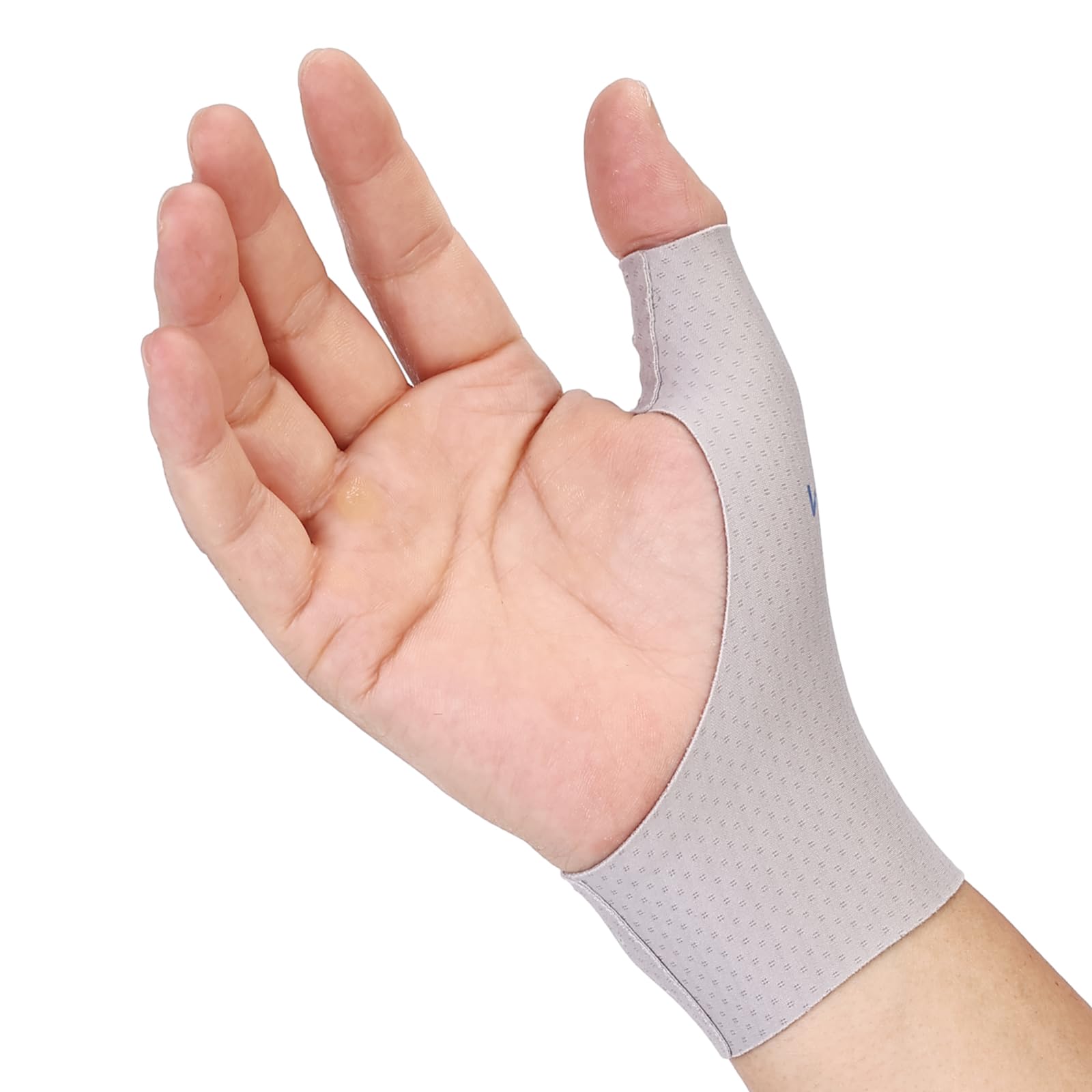Willcom Thumb Wrist Brace Compression Sleeve (2 PCS) for Protector Support, Soft Elastic Fabric Thumb Spica Splint Glove Liner for Women and Men -Left or Right Hand (L, >7 Inch)