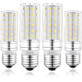 LDSZM LED Light Bulb 100w Equivalent 1200 Lumen 6000K Cool Daylight White 12W LED Super Bright Bulb E26 Base Non-Dimmable Chandelier Light Bulbs for Home Indoor LED Corn Light Bulb Pack of 4