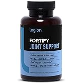 Legion Fortify Joint Support Supplement with UC-II Type II Collagen, Meriva Curcumin & Boswellia Serrata - Mobility, Flexibility & Comfort for Knee, Hip & Shoulder - 90 Capsules