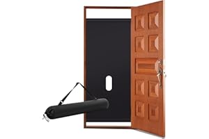 Jamntower Glory Hole Wall Doorway Kit with Carry Case, Temporary Wall Partition with Hole, BDSM Bondage Toy Portable Gloryhole Adjustable Couple Toy, Fits Most Doorways 28-46"(Pure Black)