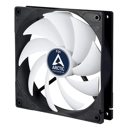 Arctic F14 - 140 mm Standard Gehäuselüfter| Extrem leiser Lüfter | Case Fan mit Standardgehäuse | Push- Oder Pull Konfigurati