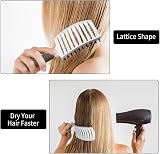 URAQT Hair Brush Boar Bristle Paddle Detangler for All Hair Types Red view 5